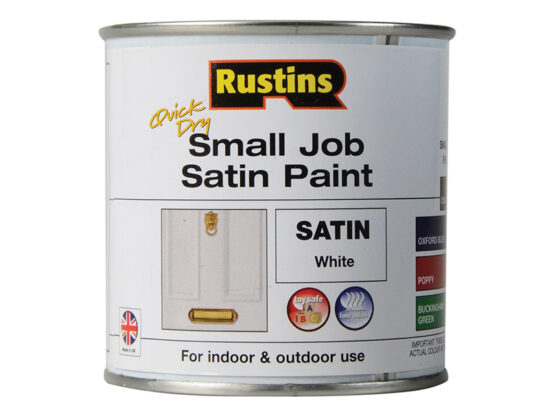 Quick Dry Small Job Satin Paint White 250ml