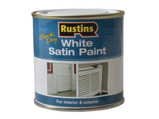 Quick Dry White Satin Paint 250ml