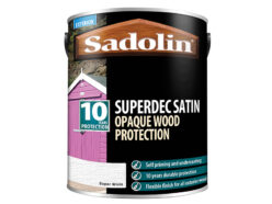 Superdec Opaque Wood Protection Super White Satin 5 litre