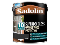 Superdec Opaque Wood Protection Black Gloss 2.5 litre