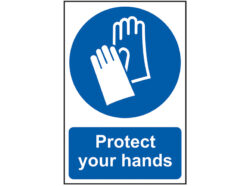 Protect Your Hands – PVC Sign 200 x 300mm