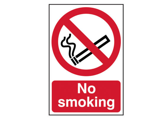 No Smoking - PVC Sign 200 x 300mm