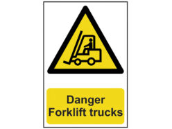 Danger Forklift Trucks – PVC Sign 200 x 300mm