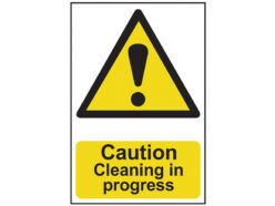 Caution Cleaning In Progress – PVC Sign 200 x 300mm