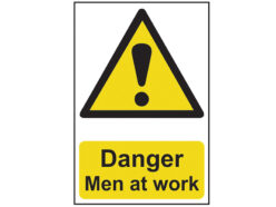 Danger Men At Work – PVC Sign 200 x 300mm