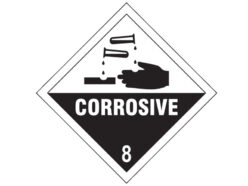 Corrosive 8 – Self Adhesive Vinyl Sign 100 x 100mm