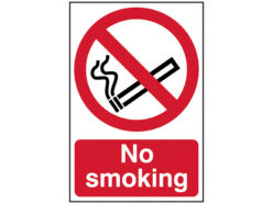 No Smoking – PVC Sign 400 x 600mm