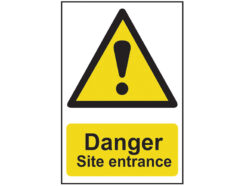 Danger Site Entrance – PVC Sign 400 x 600mm