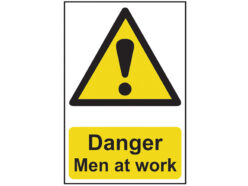 Danger Men At Work – PVC Sign 400 x 600mm