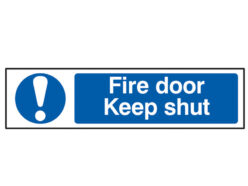 Fire Door Keep Shut – PVC Sign 200 x 50mm