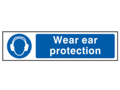 Wear Ear Protection – PVC Sign 200 x 50mm