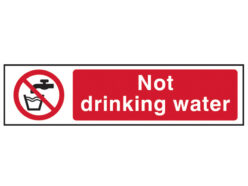 Not Drinking Water – PVC Sign 200 x 50mm