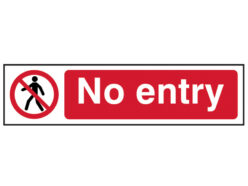 No Entry – PVC Sign 200 x 50mm