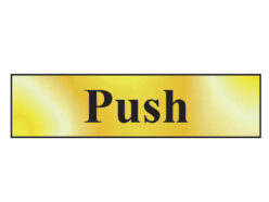 Push – Polished Brass Effect 200 x 50mm