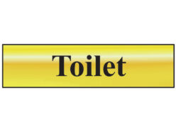 Toilet – Polished Brass Effect 200 x 50mm