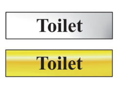 Toilet – Polished Chrome Effect 200 x 50mm