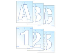 Letter & Number Stencil Kit 25mm