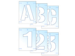 Letter & Number Stencil Kit 50mm