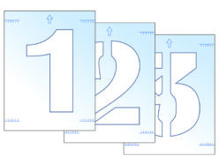 Number Stencil Kit 300mm