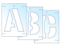 Letter Stencil Kit 300mm