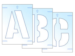 Letter Stencil Kit 300mm