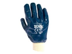 Nitrile Knitwrist Heavy-Duty Gloves