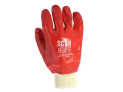 PVC Knitwrist Gloves – L (Size 9)