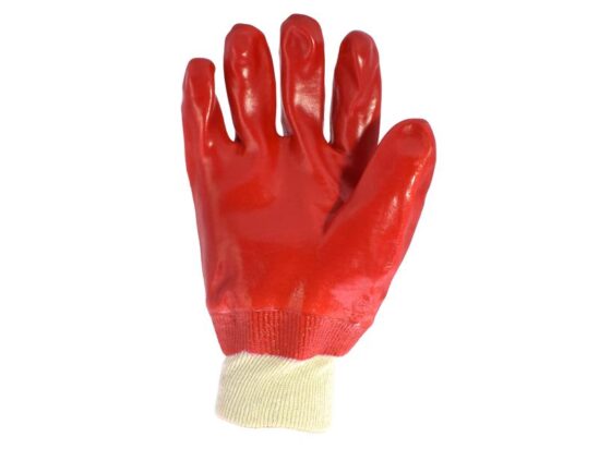 PVC Knitwrist Gloves - L (Size 9) - Image 2