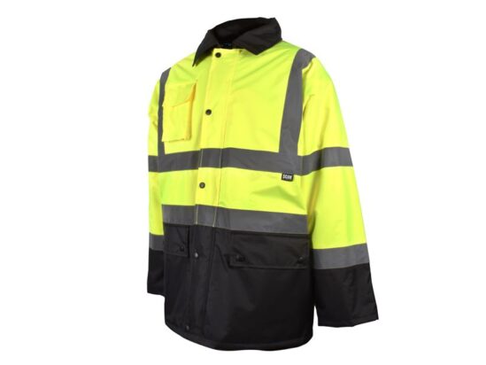 Hi-Vis Yellow/Black Motorway Jacket - M (41in)