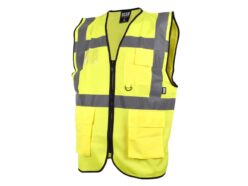 Hi-Vis Utility Yellow Waistcoat – M (41in)