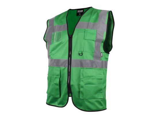 Hi-Vis Utility Green Waistcoat - M (41in)