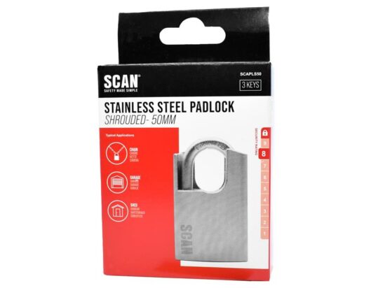 Stainless Steel Shrouded Padlock 50mm