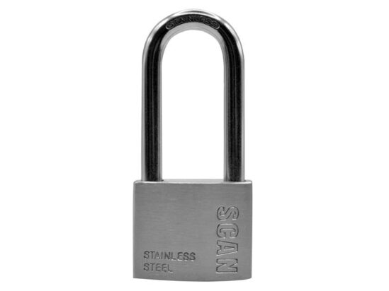 Stainless Steel Padlock 50mm Long Shackle