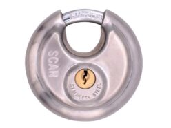 Stainless Steel Disk Type Padlock 80mm