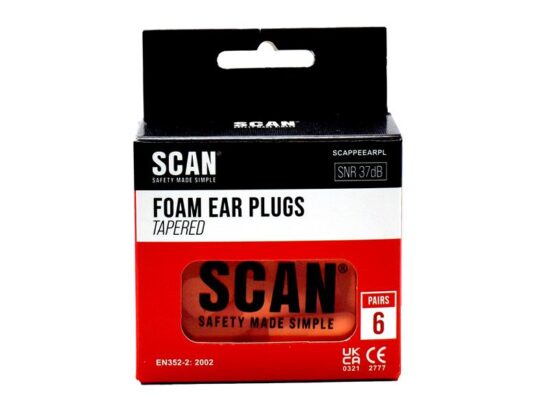 Tapered Foam Earplugs (6 Pairs) - Image 2