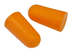 Tapered Foam Earplugs (6 Pairs)