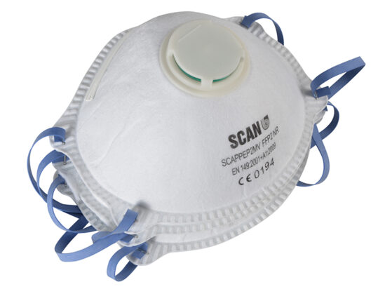 Moulded Disposable Mask Valved FFP2 Protection (Pack 3) - Image 2