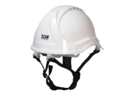 Short Peak Safety Helmet White