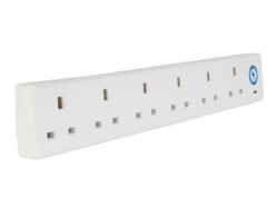 Extension Lead 240V 6-Way 13A Surge Protection 2m