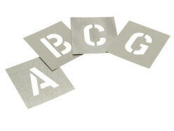 Set of Zinc Stencils – Letters 1.1/2in