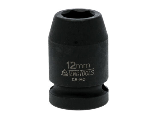 Impact Socket Hexagon 6-Point 1/2in Drive 12mm