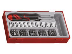 Angled Ratcheting Bit Driver & Socket Set, 64 Piece