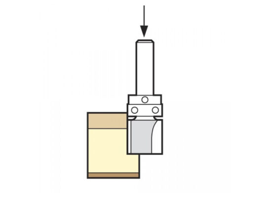 46/09 x 1/2 TCT 90° Shank Mounted Template Profiler 19.1 x 50mm - Image 3