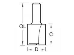 4/6 x 1/2 TCT Two Flute Cutter 20.0 x 25mm