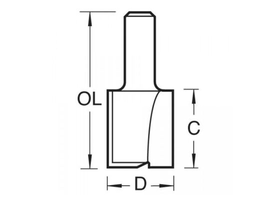 4/6 x 1/4 TCT Two Flute Cutter 20.0 x 25mm