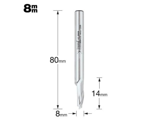 50/08 x 8mm HSSE Helical Plunge Bit 8mm