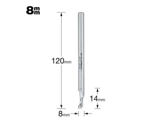 50/51 x 8mm HSSE Helical Plunge Bit 8mm