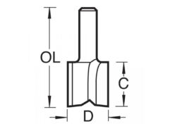 5/1 x 1/4 TCT Hinge Recessor 12.7 x 19mm