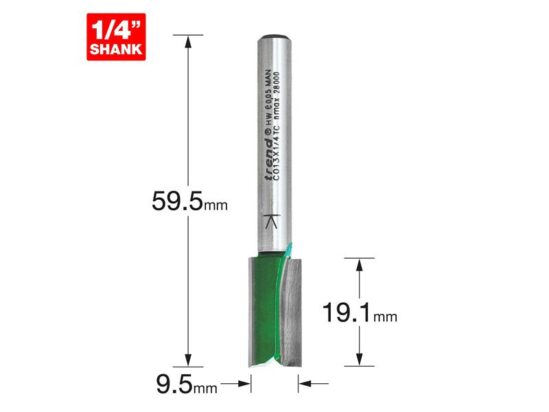 C013 x 1/4 TCT Two Flute Cutter 9.5 x 19.1mm