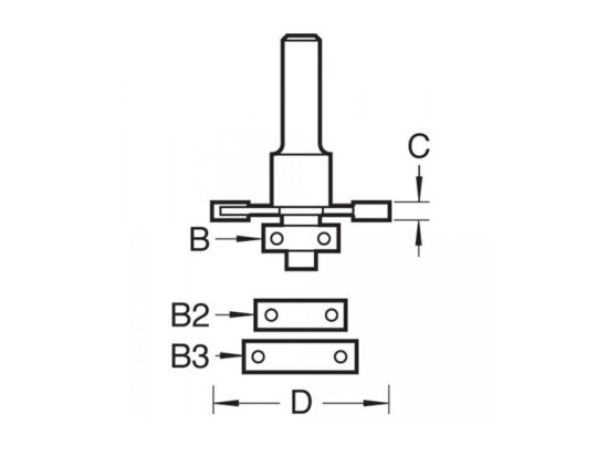 C152 x 1/2 TCT Bearing Guided Biscuit Jointer 4.0 x 37.2mm